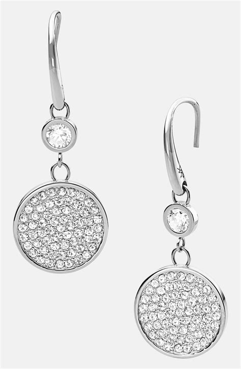 michael kors earring sale|Michael Kors silver drop earrings.